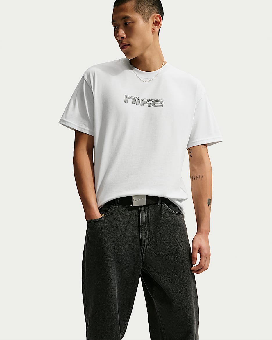 Nike Sportswear 男子短袖T恤 - 米白