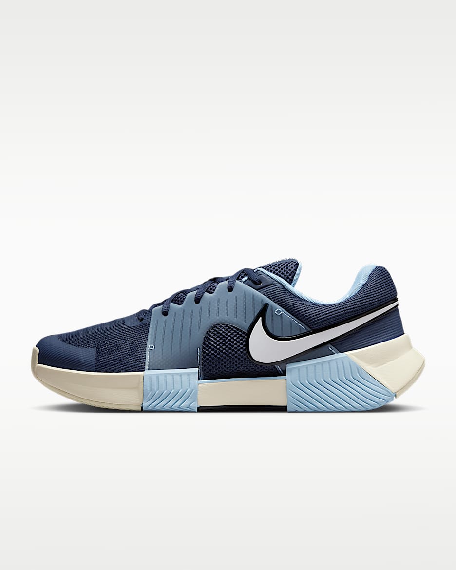 Nike Zoom GP Challenge 1 男子硬地球场网球鞋 - 深藏青/心灵蓝/白色