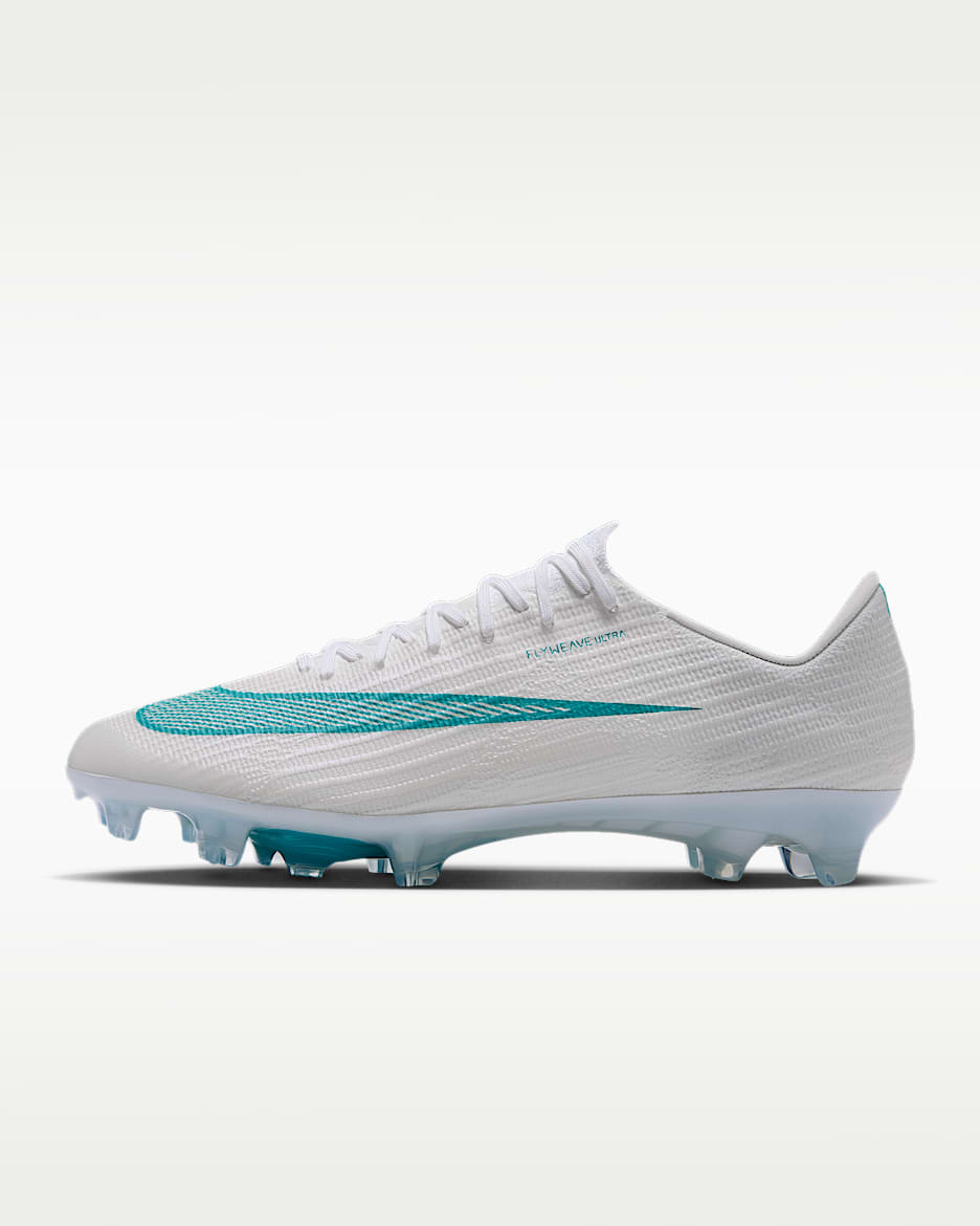 Nike Mercurial Superfly 11 Elite 耐克刺客系列男/女 FG 天然硬质草地低帮足球鞋 - 白色/仙人掌绿