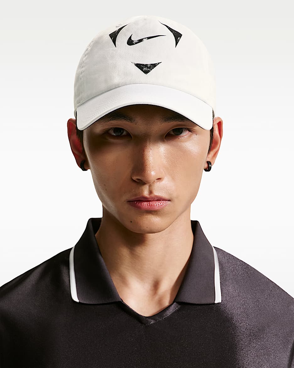 Nike Club 可调节足球运动帽 - 白色/黑/黑