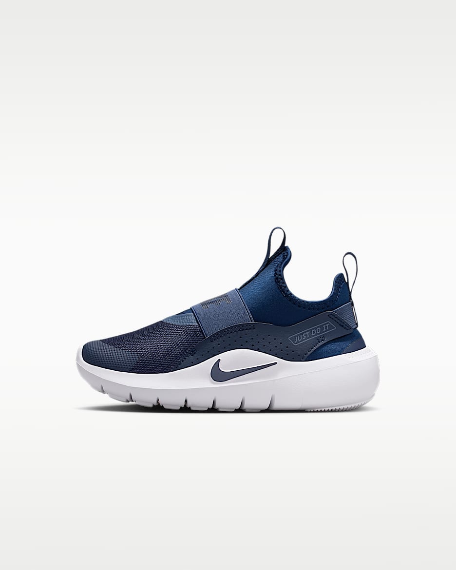 Nike Flex Runner 4 幼童一脚蹬运动鞋 - 深藏青/空间蓝/黑/深藏青