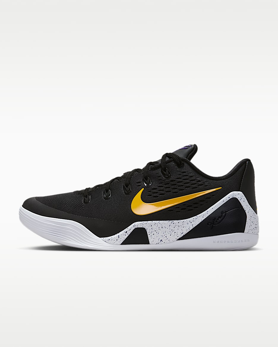 Kobe IX Elite Low EM Protro 科比男/女篮球鞋 - 黑/白色/大学金
