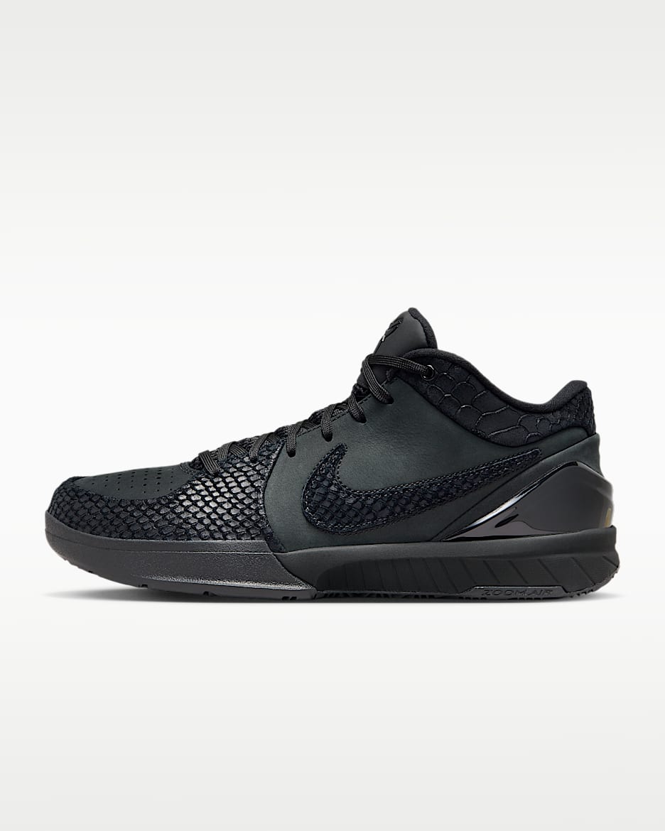 Kobe IV Protro 科比男/女实战篮球鞋 - 黑/大学金/黑