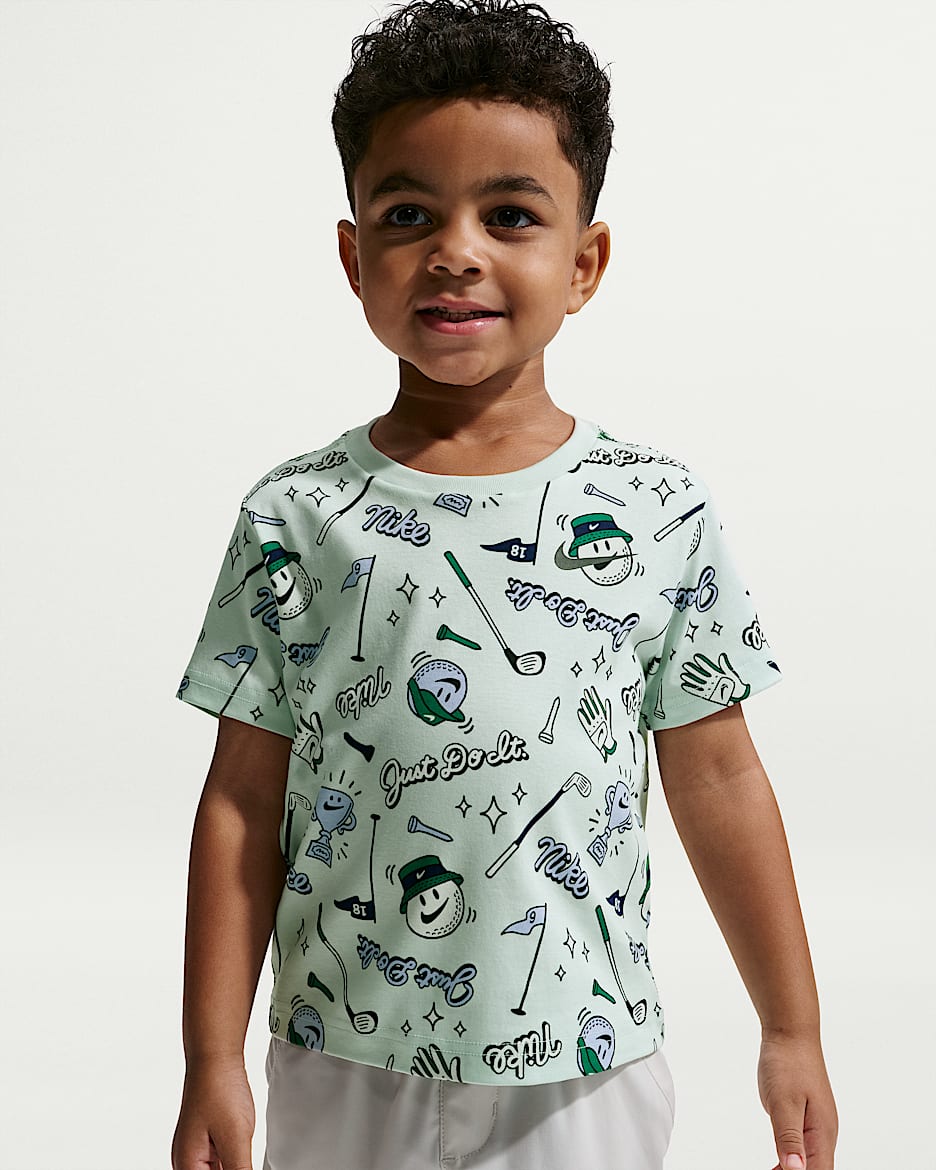 Nike Sportswear Fore The Win 婴童印花T恤 - 微绿