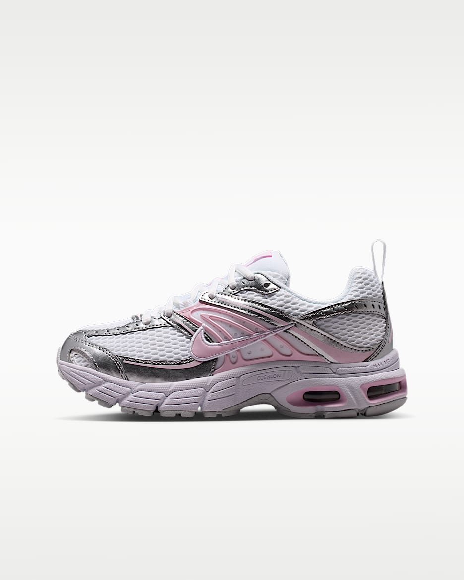 Nike Air Max Moto 2K 大童运动鞋 - 白色/白金色/金属银/泡沫粉
