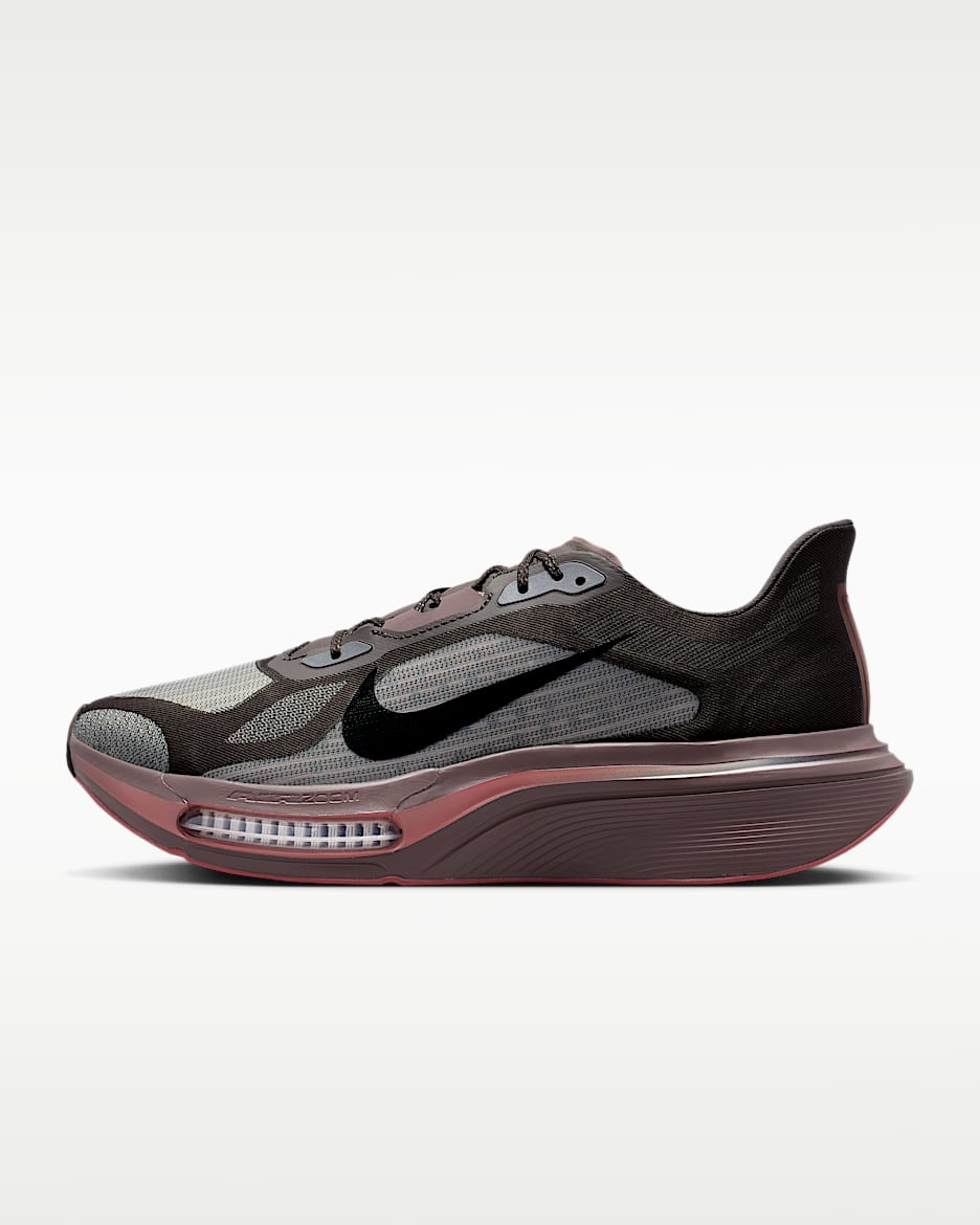 Nike Pegasus Plus 2 耐克超级飞马男子无板竞训跑步鞋 - 丝绒棕/图腾黑紫/浅骨色/黑