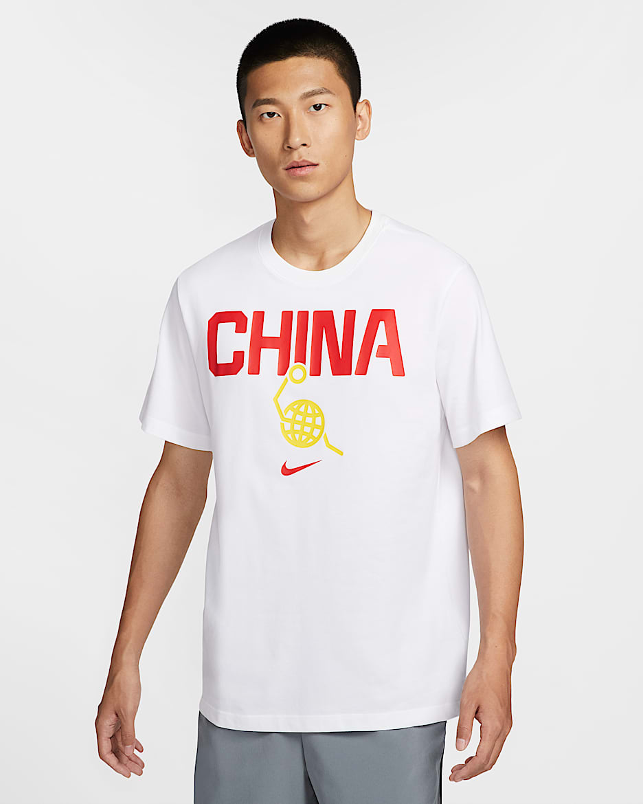 Nike "篮球小人" 男子短袖T恤 - 白色