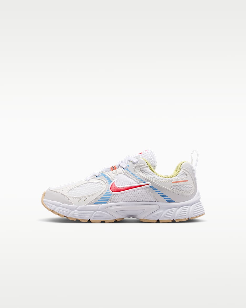 Nike V5 RNR 幼童运动鞋 - 白色/白色/黄绿/热带粉