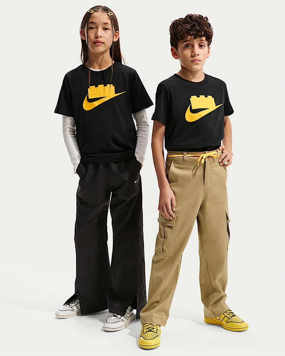 Nike x LEGO® Collection 大童标志T恤 - 黑