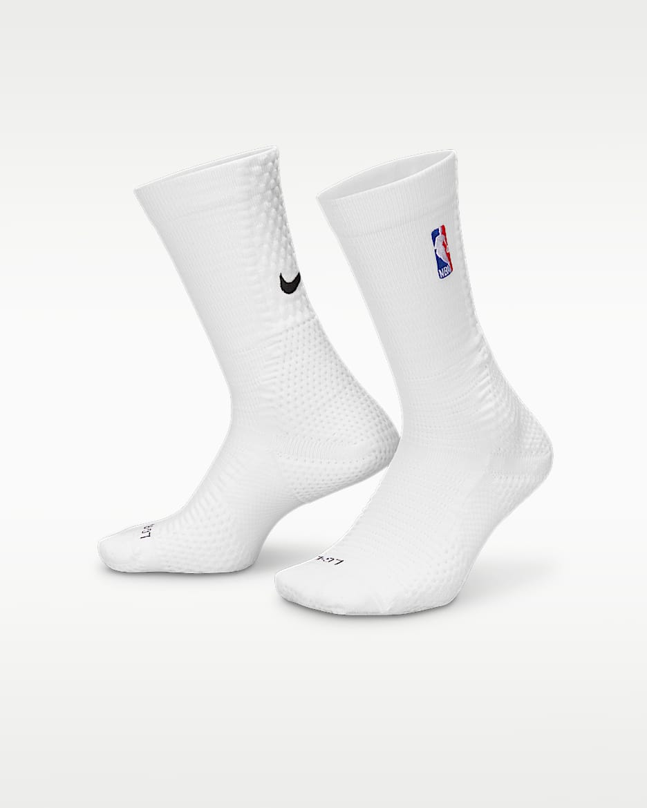 Nike Unicorn Dri-FIT ADV NBA 舒适速干中筒运动袜(1 双) - 白色/灯草蓝/白色/黑