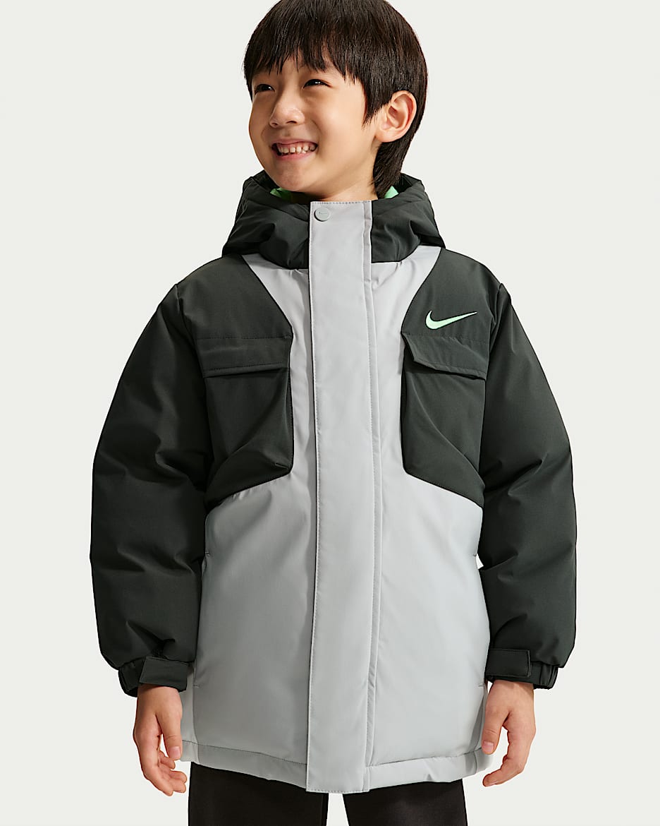 Nike 幼童撞色夹克 - 暗烟灰