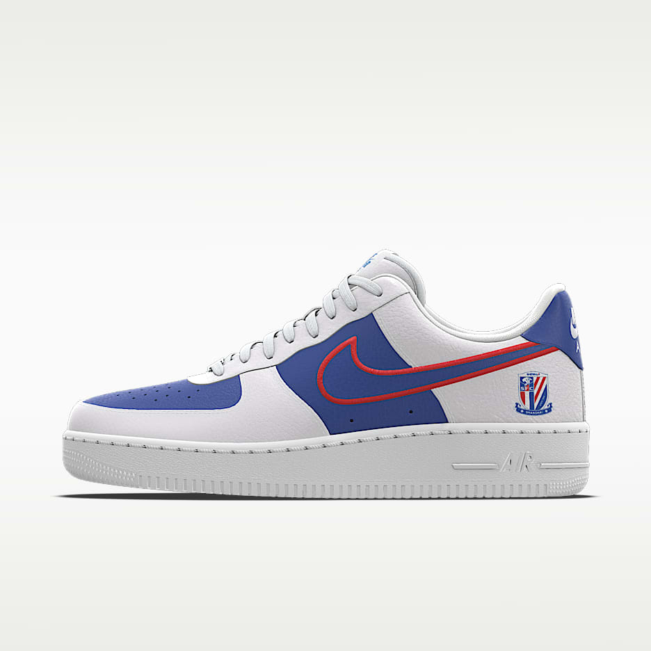 Nike Air Force 1 Low By CSL 专属定制运动鞋 - 蓝色/红色