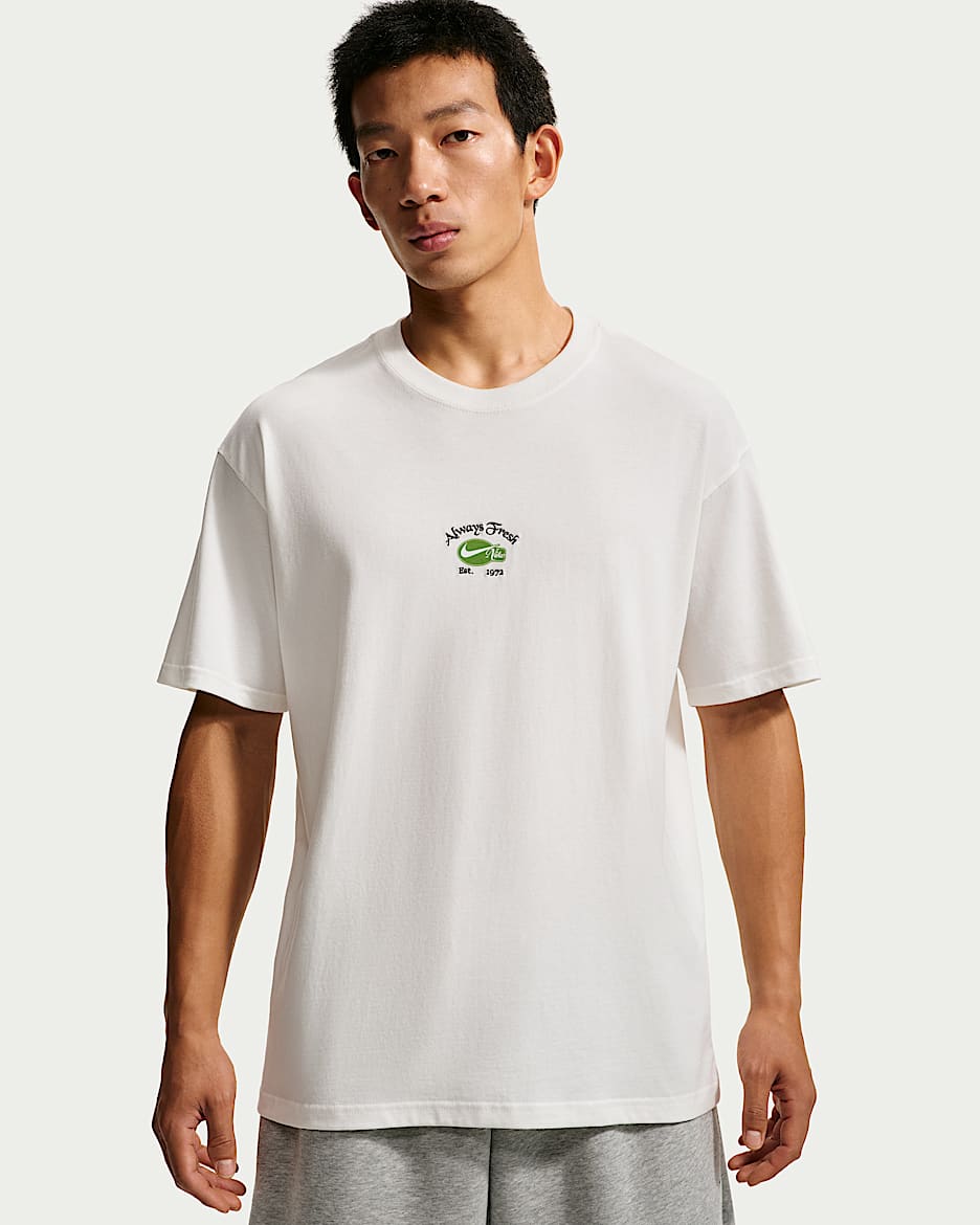 Nike 男子短袖篮球T恤 - 帆白