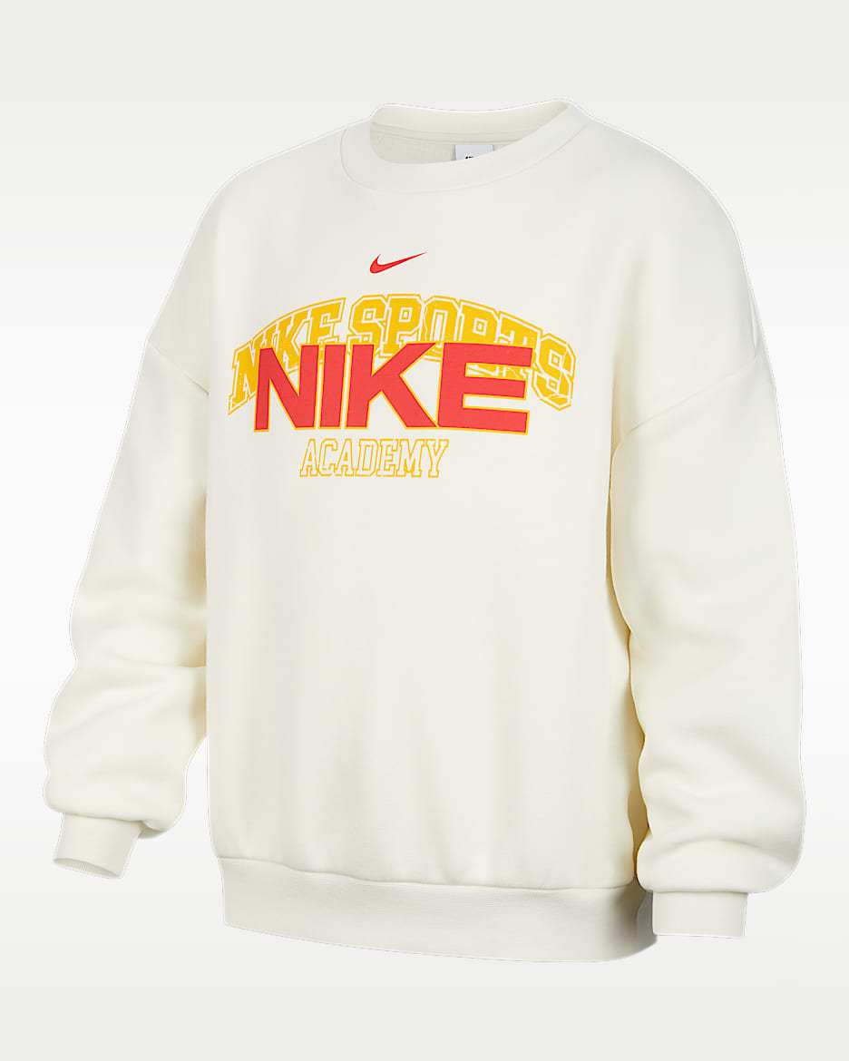 Nike Sportswear Bounce Era 大童加绒圆领运动衫 - 珍珠灰