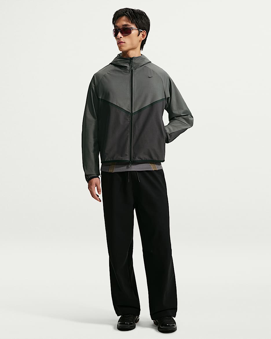 Nike Tech Therma-FIT Shori 男子宽松加绒长裤 - 黑/黑