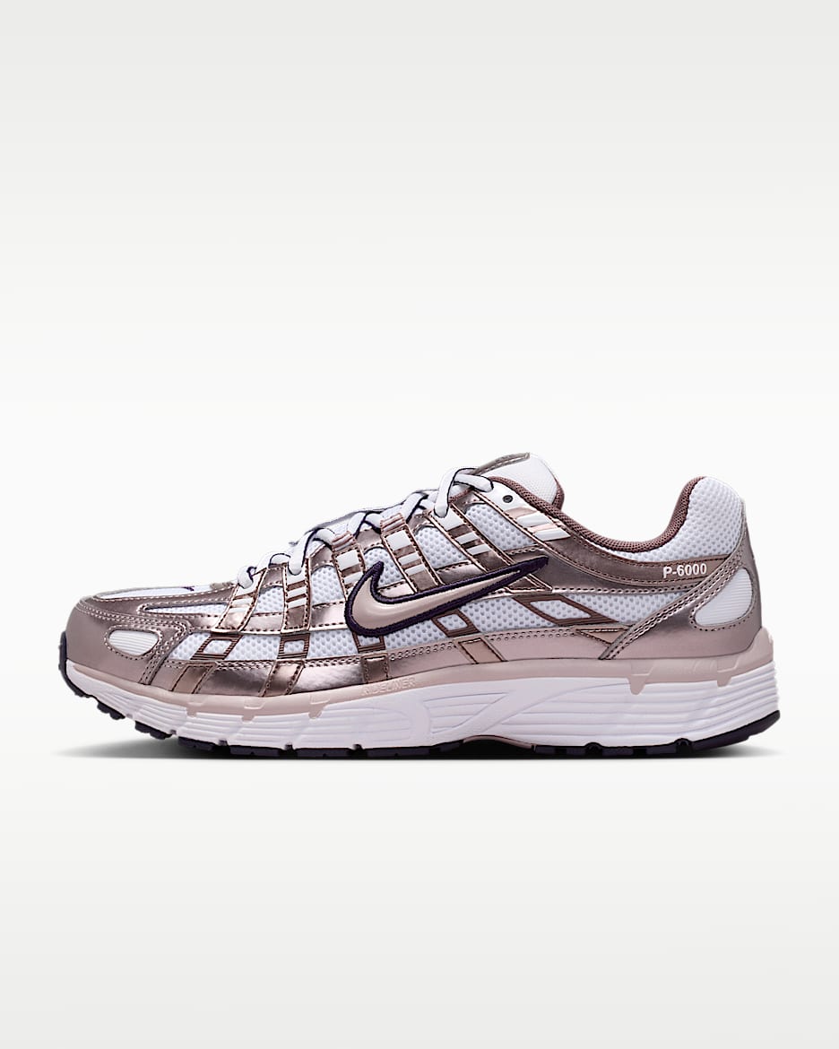 Nike P-6000 女子运动鞋 - 白色/浅矿石紫/图腾黑紫/王朝紫