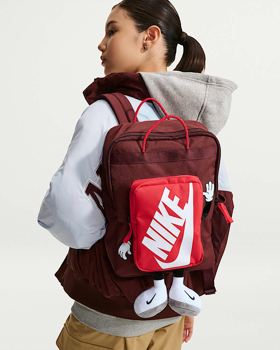 Nike 儿童双肩包 - 神秘枣红/大学红/白色