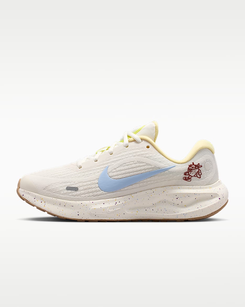 Nike Journey Run 女子公路跑步鞋 - 幻影灰白/帆白/君王紫/柔黄