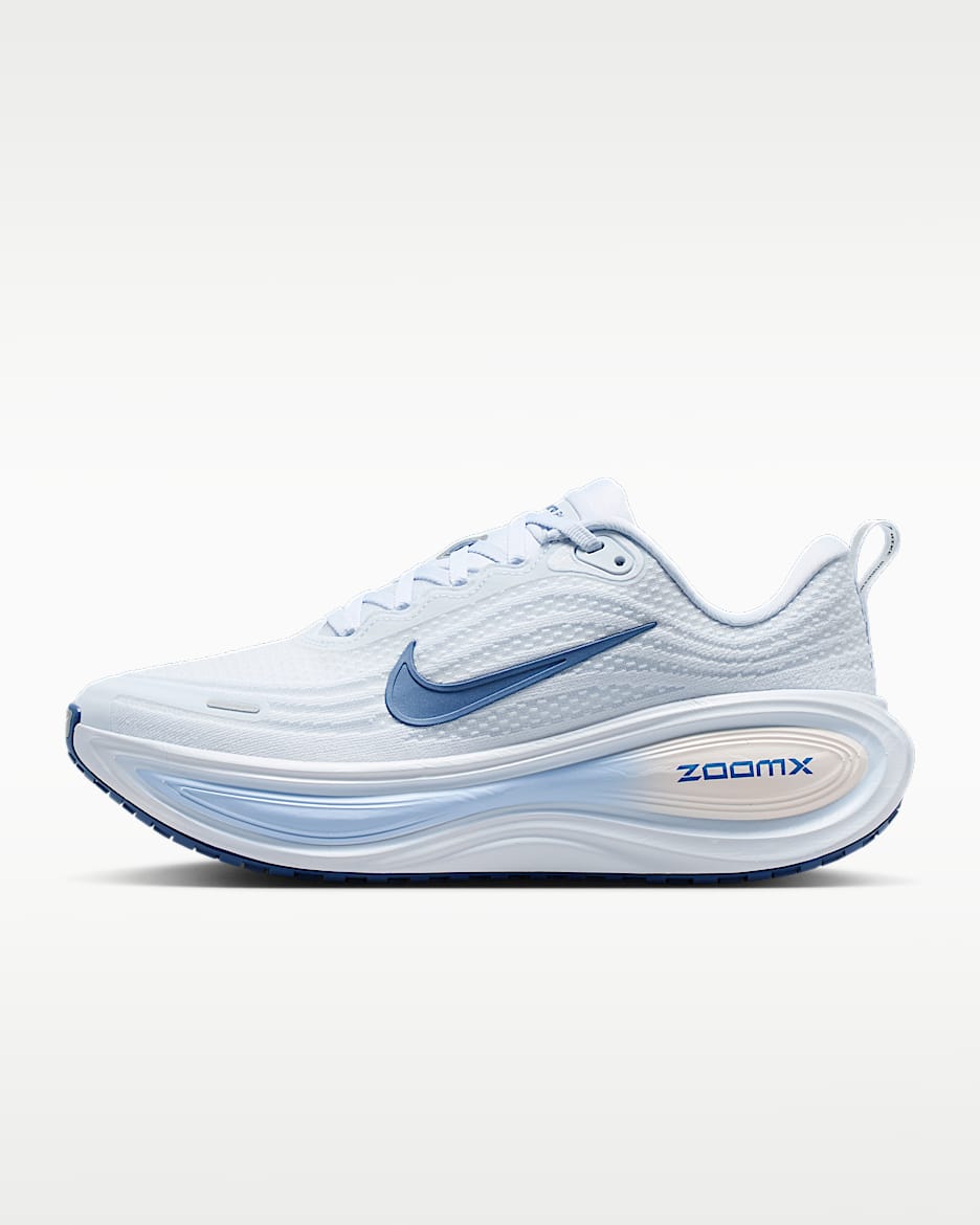 Nike Vomero Plus 耐克超级迈柔女子公路跑步鞋 - 白色/铝蓝/足球灰/神秘深海蓝