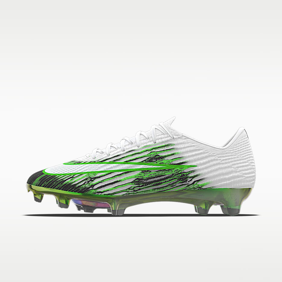 Nike Mercurial Superfly 11 Elite By You 专属定制 FG 天然硬质草地低帮足球鞋 - 白色/白色