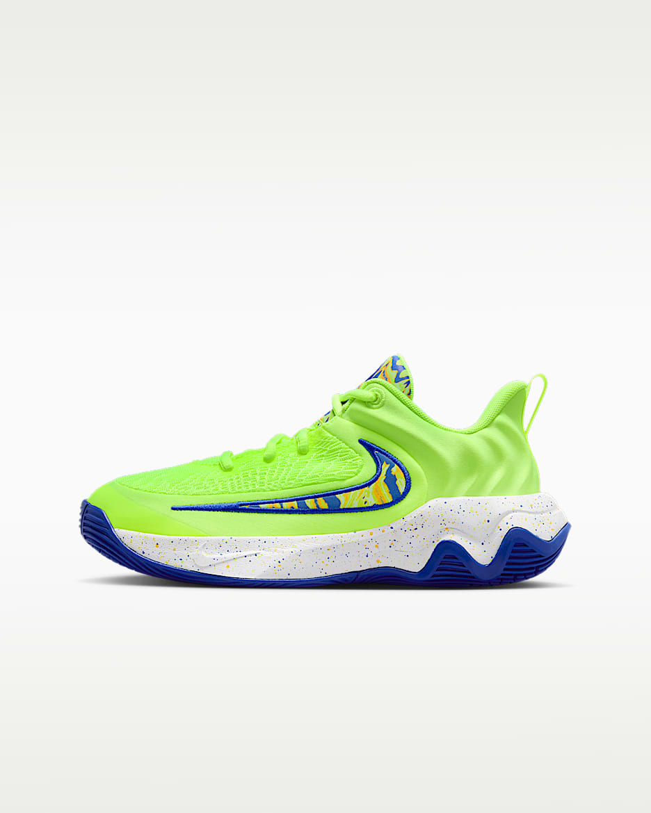 Giannis Immortality 4 SE 耐克字母哥大童篮球鞋 - 荧光冰黄/游戏宝蓝/激光橙/多色
