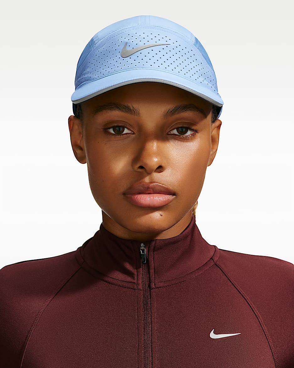 Nike Fly Dri-FIT ADV 软顶速干反光运动帽 - 铝蓝/煤黑/工作蓝