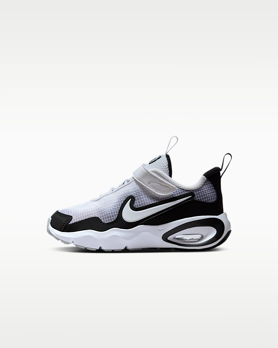 Nike Air Max Nova 幼童运动鞋 - 白色/黑/狼灰/白色