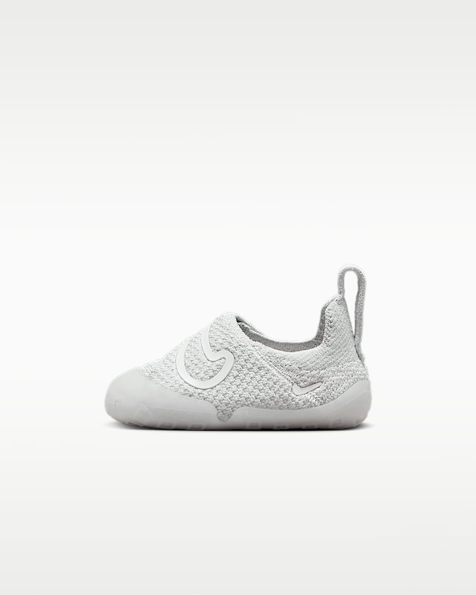 Nike Swoosh 1 耐克宝宝勾婴童易穿脱运动鞋 - 浅银/幻影灰白/苍野灰/帆白