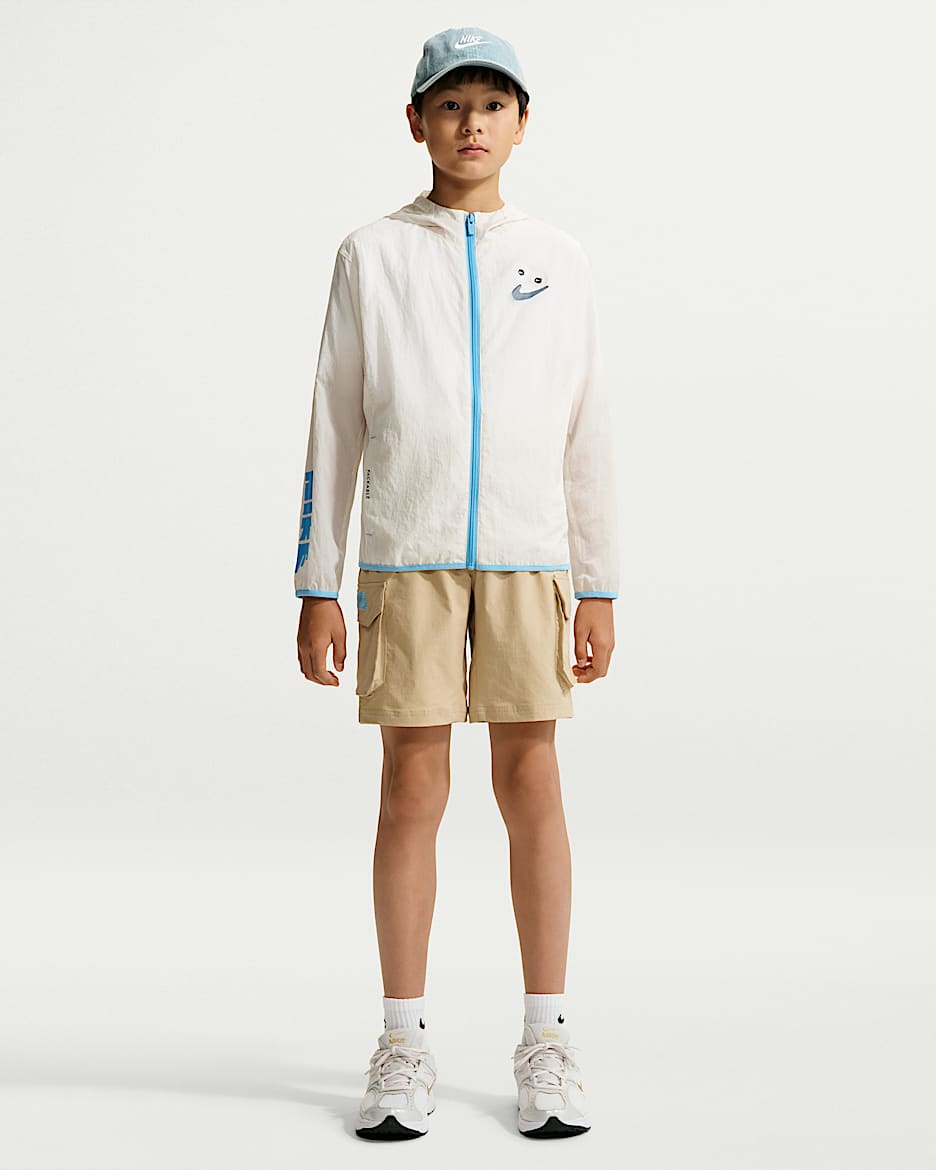 Nike Sportswear 大童工装短裤 - 亚麻