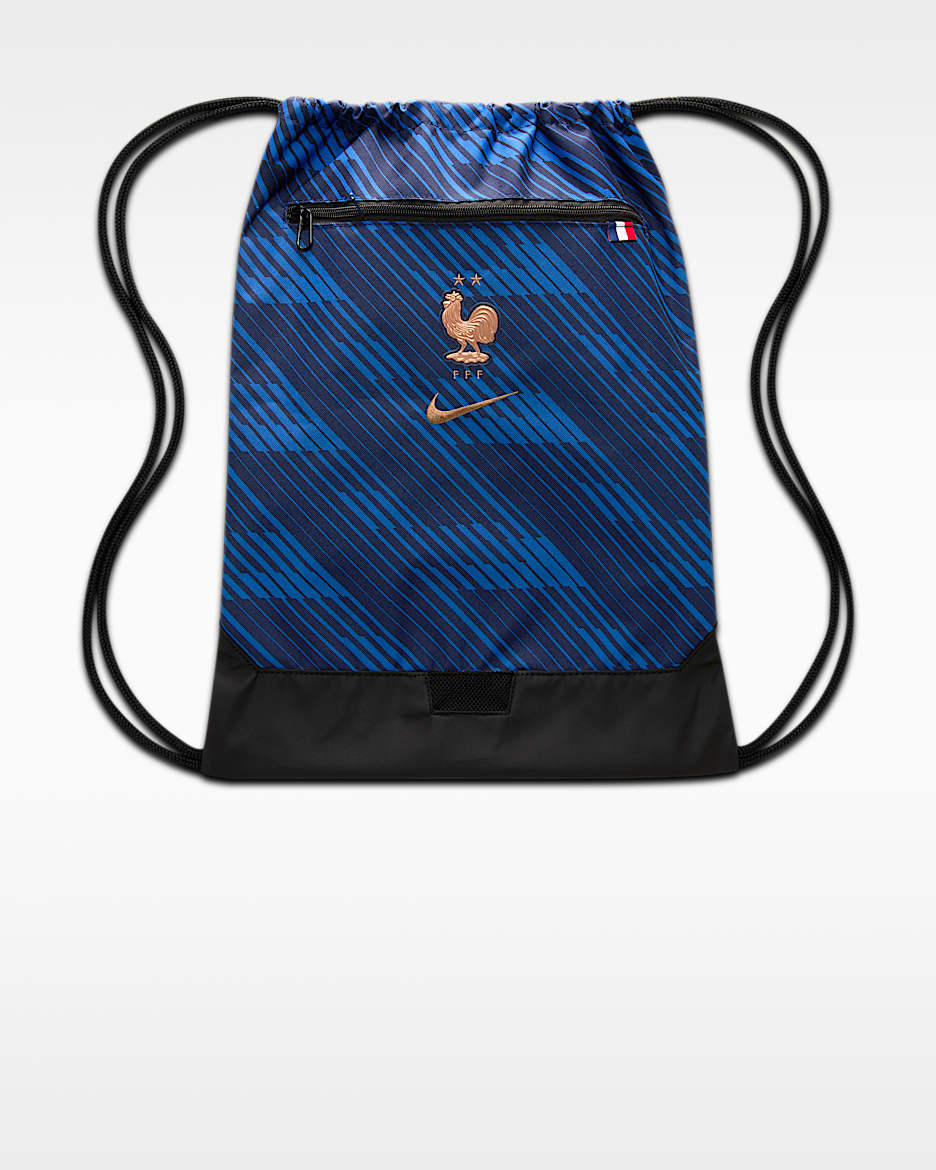 2026/27 赛季法国队 Nike Academy 健身包 - 黑蓝/游戏宝蓝/金属铜