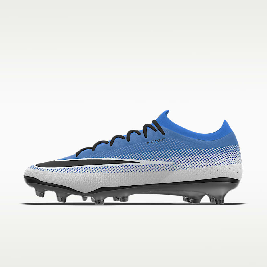 Nike Mercurial Vapor 17 Elite By You 专属定制 AG 人造草地低帮足球鞋 - 浅清透蓝/白色