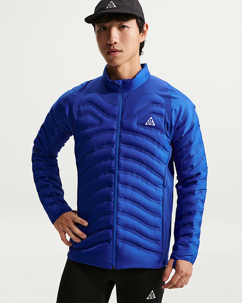 Nike ACG "Lava Loft" Therma-FIT 男子 750 蓬羽绒拼接夹克 - 游戏宝蓝/旧宝蓝/游戏宝蓝/山峰白