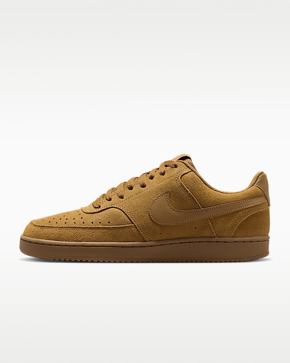 Nike Court Vision Low Suede Premium 男子运动鞋 - 麦黄/亚麻/麦黄