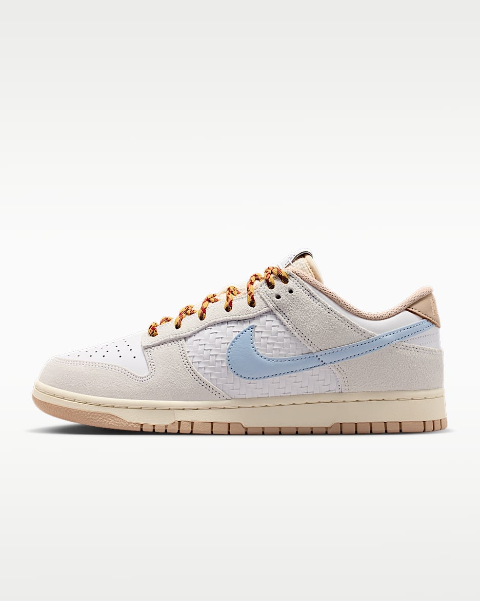 Nike Dunk Low Retro SE 男子运动鞋 - 白色/帆白/金属色/氢蓝