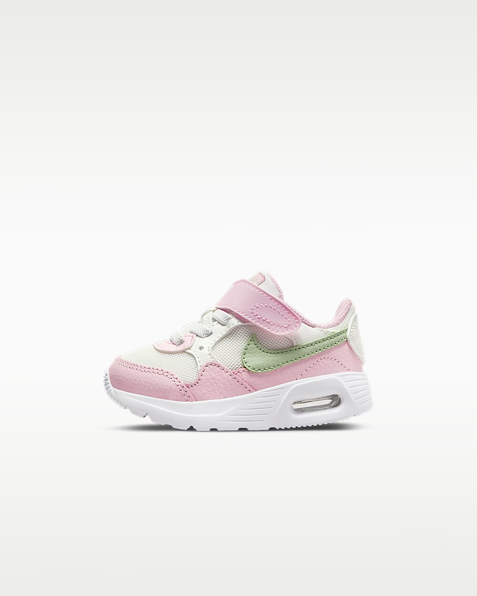 Nike Air Max SC (TDV) 婴童运动童鞋 - 山峰白/泡沫粉/黑/蜜瓜绿