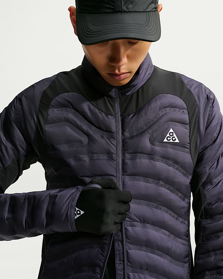 Nike ACG "Lava Loft" Therma-FIT 男子 750 蓬羽绒拼接夹克 - 铁架黑/黑/铁架黑/山峰白