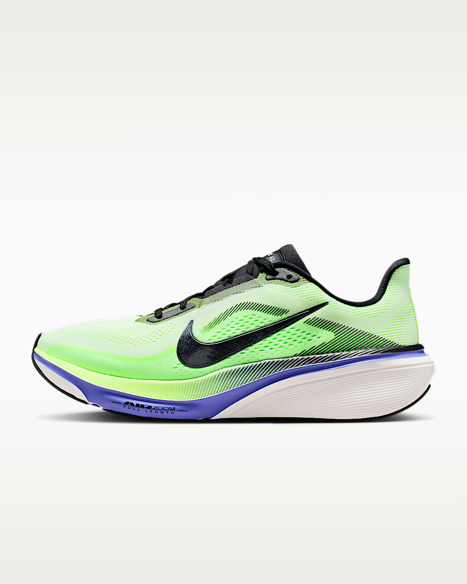 Nike Pegasus 42 耐克飞马男子公路跑步鞋 - 浅荧光黄/宝石蓝/爆炸绿黄/黑云衫绿