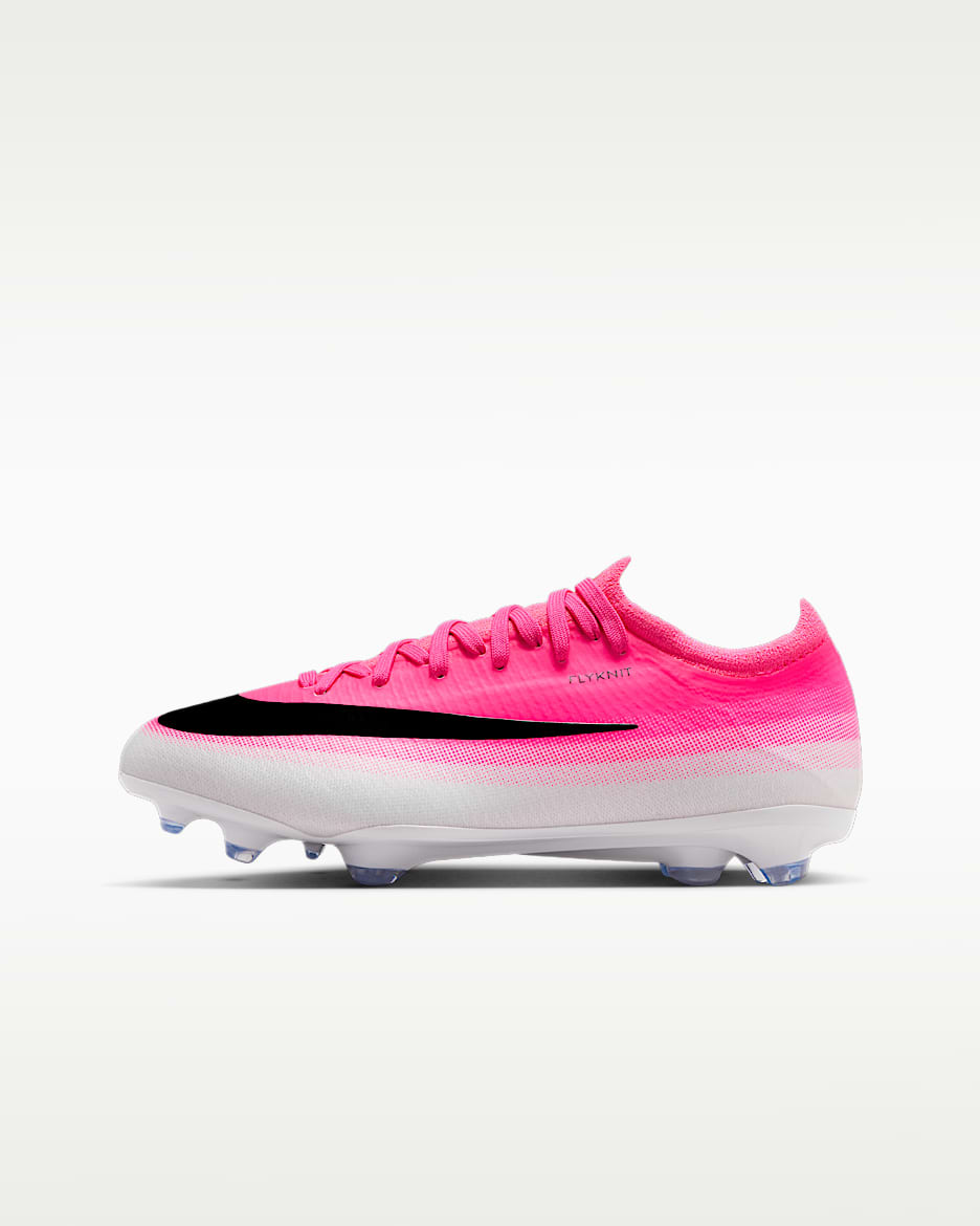 Nike Jr. Mercurial Vapor 17 Pro 耐克刺客系列大童  FG  天然硬质草地低帮足球鞋 - 多色/黑