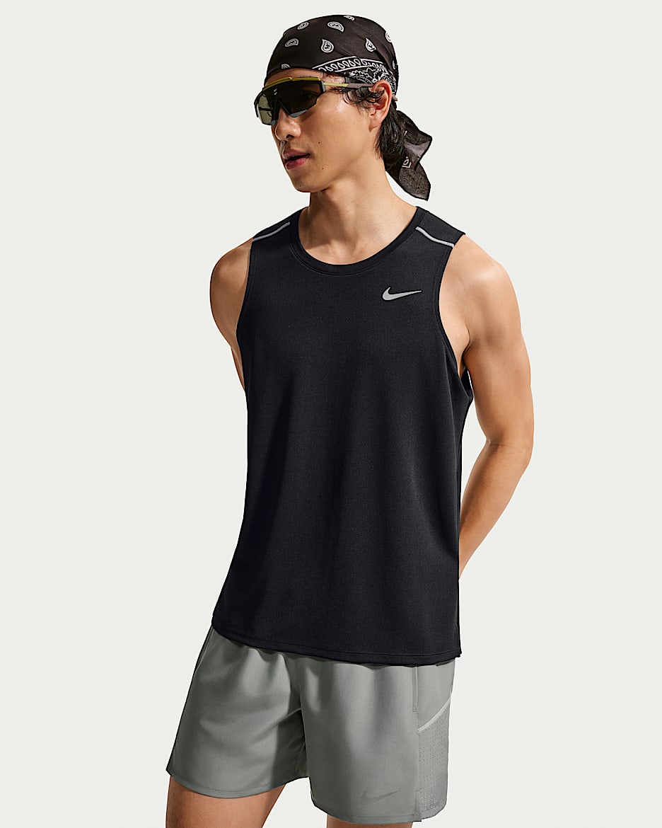 Nike Miler Dri-FIT 男子速干跑步背心 - 黑