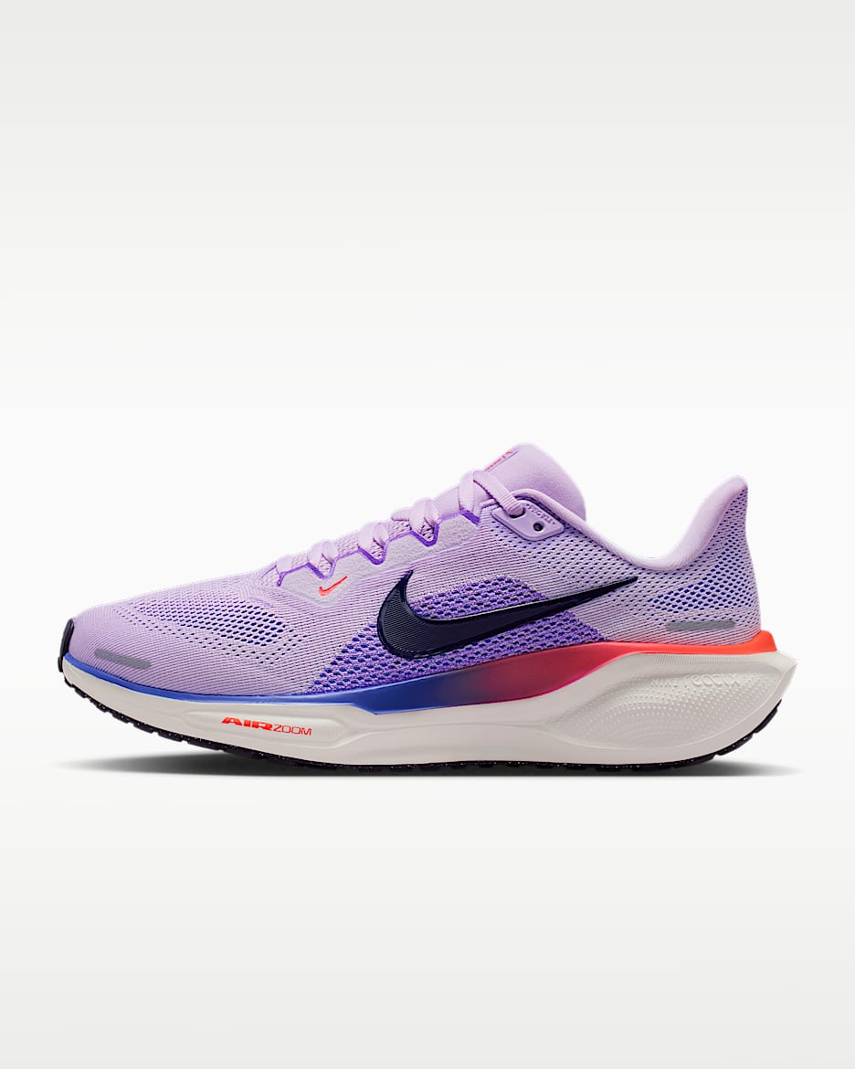 Nike Pegasus 41 耐克飞马女子公路跑步鞋 - 薄雾紫/亮紫罗兰/宝石蓝/王朝紫