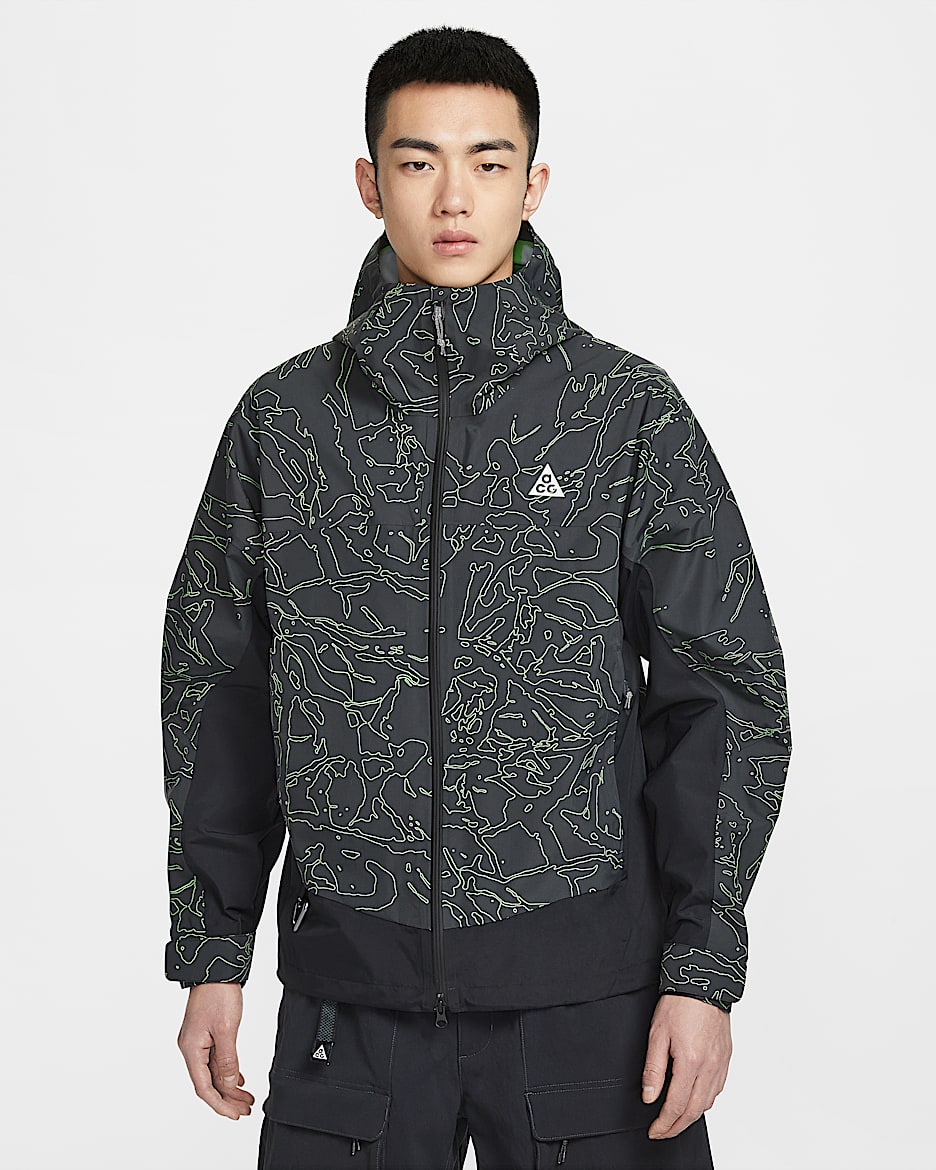Nike ACG "Morpho" Storm-FIT ADV 2.5L 男子防风防水夹克硬壳冲锋衣 - 黑/山峰白