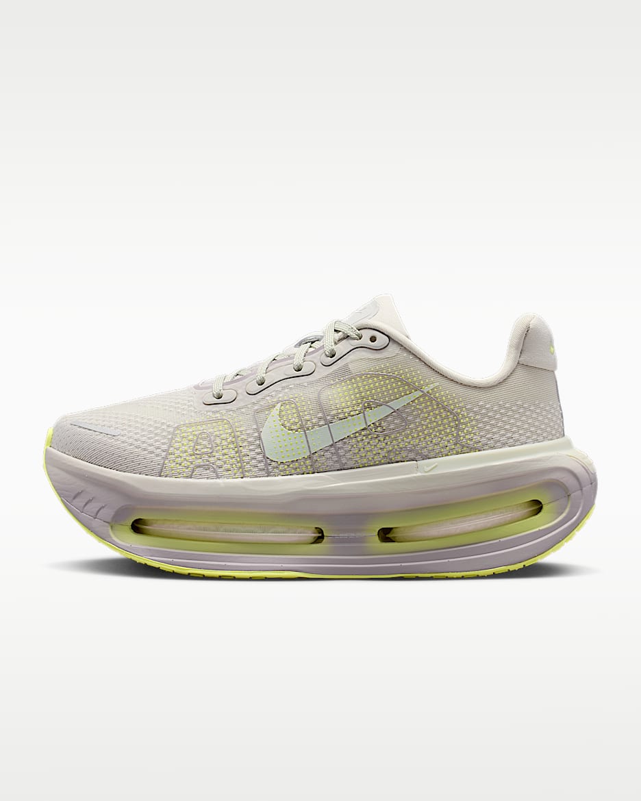 Nike Vomero Premium 耐克顶级迈柔女子公路跑步鞋 - 浅骨色/银紫/黄绿/帆白