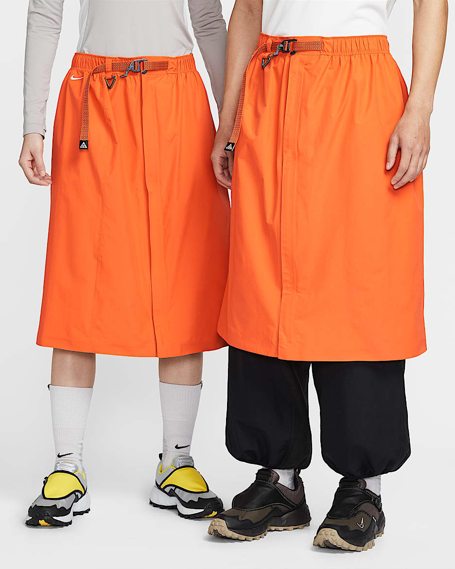 Nike ACG "Morpho" Storm-FIT ADV 防风防水半身裙 - 安全橙/黑/山峰白