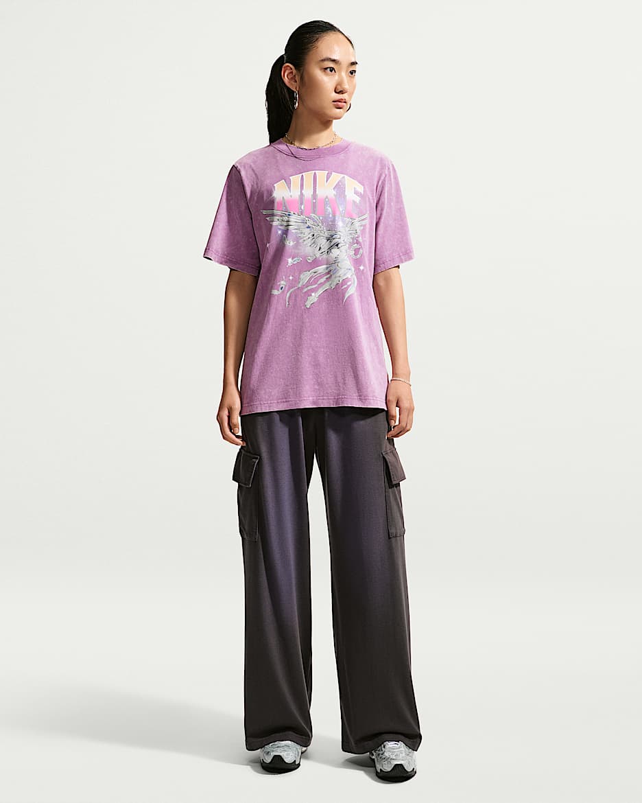 Nike Sportswear Phoenix Fleece 女子针织工装长裤 - 煤黑