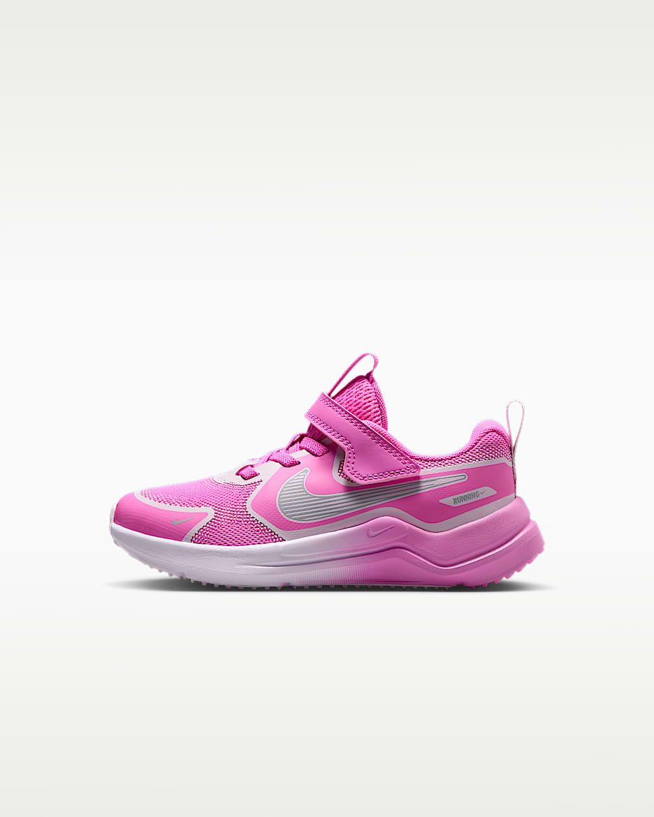 Nike Cosmic Runner Swoosh 耐克宇宙一号幼童跑步鞋 - 俏皮粉/浅紫丁香色/黑
