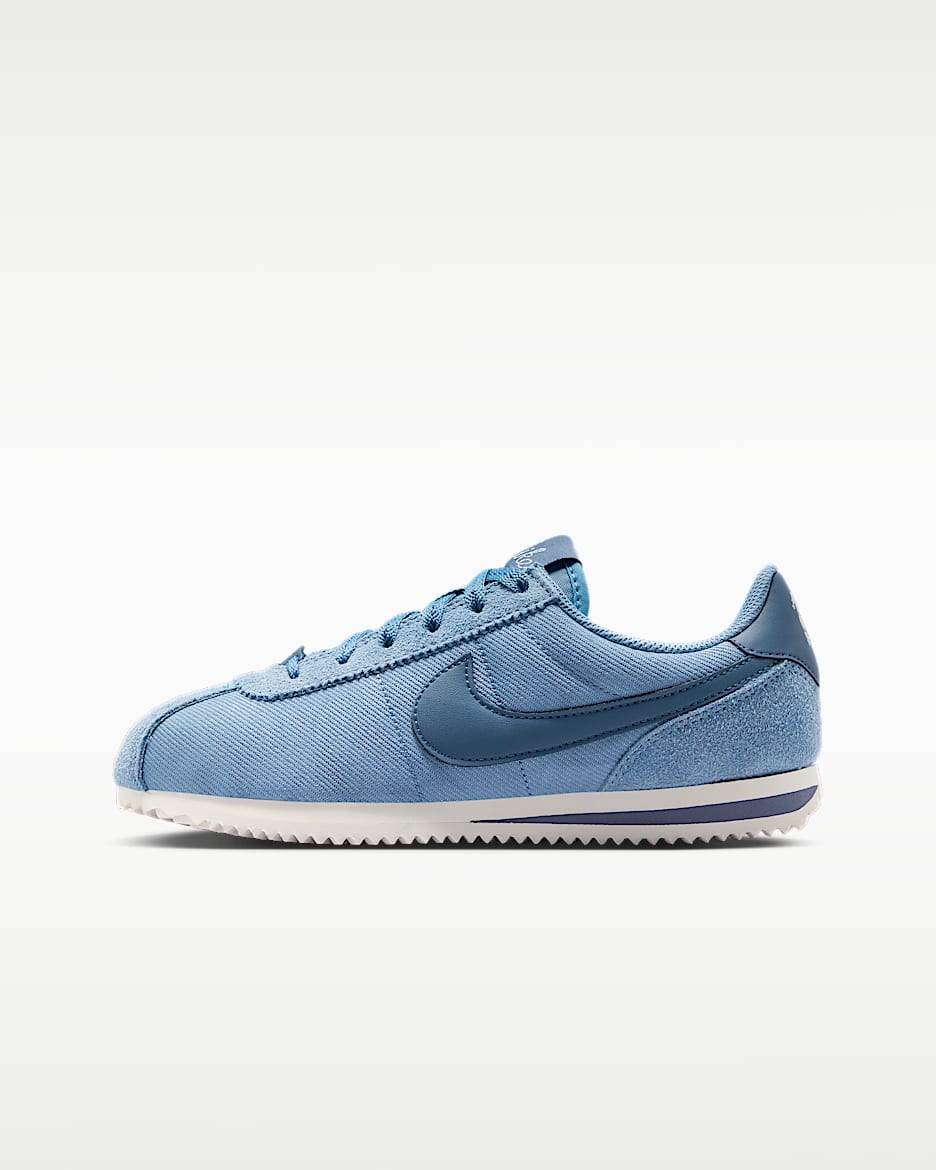 Nike Cortez SE 大童运动鞋 - 工作蓝/帆白/芬蓝