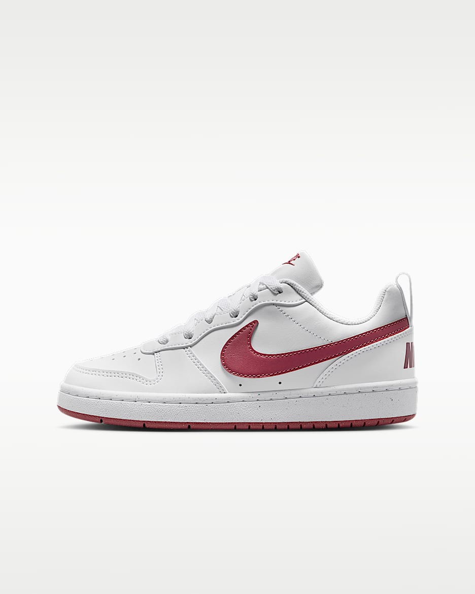 Nike Court Borough Low Recraft 耐克酷菠萝大童运动鞋 - 白色/烟灰粉