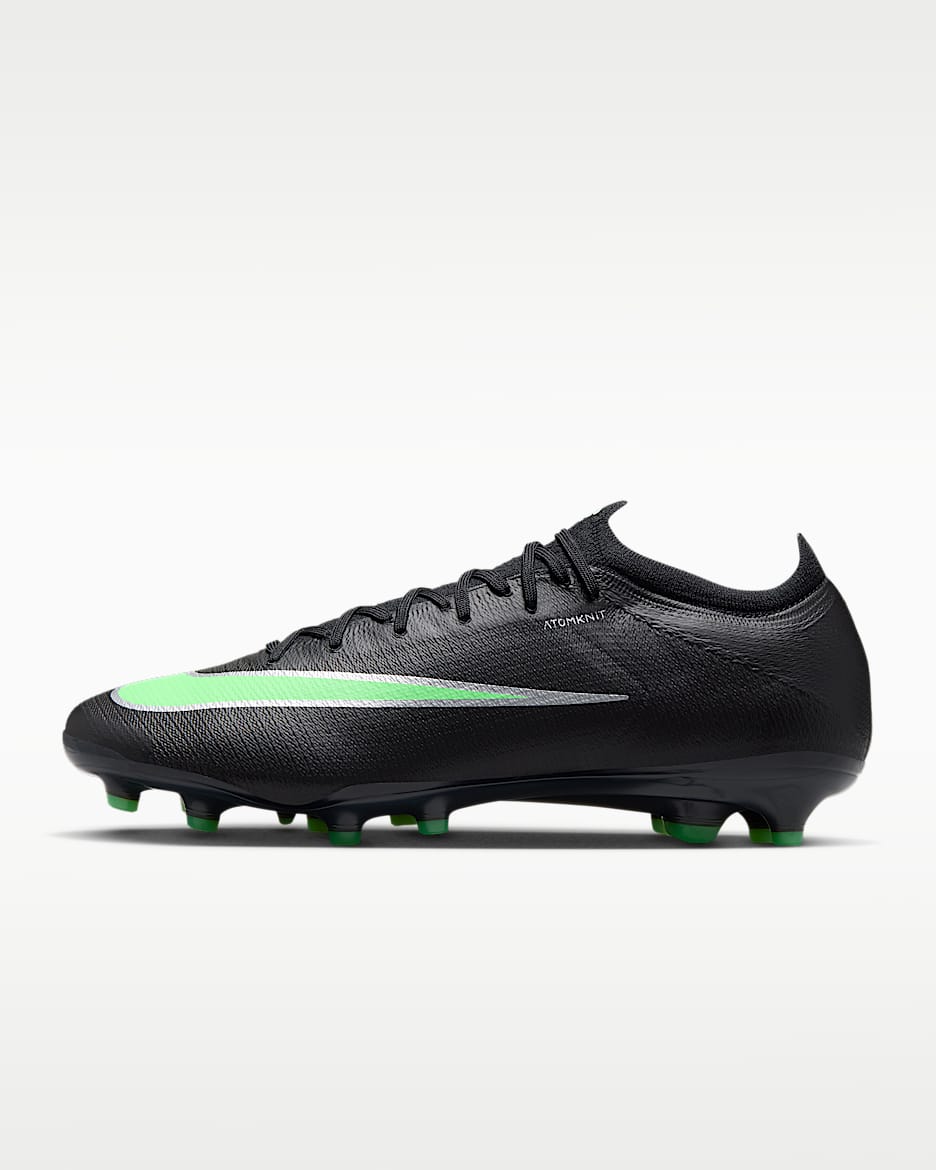 Nike Mercurial Vapor 17 Elite 耐克刺客系列男/女 AG 人造草地低帮足球鞋 - 黑/黑/梦幻绿