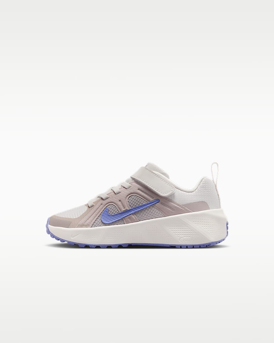 Nike Metro Tek 幼童运动鞋 - 幻影灰白/温和冷月光/浅蓟紫