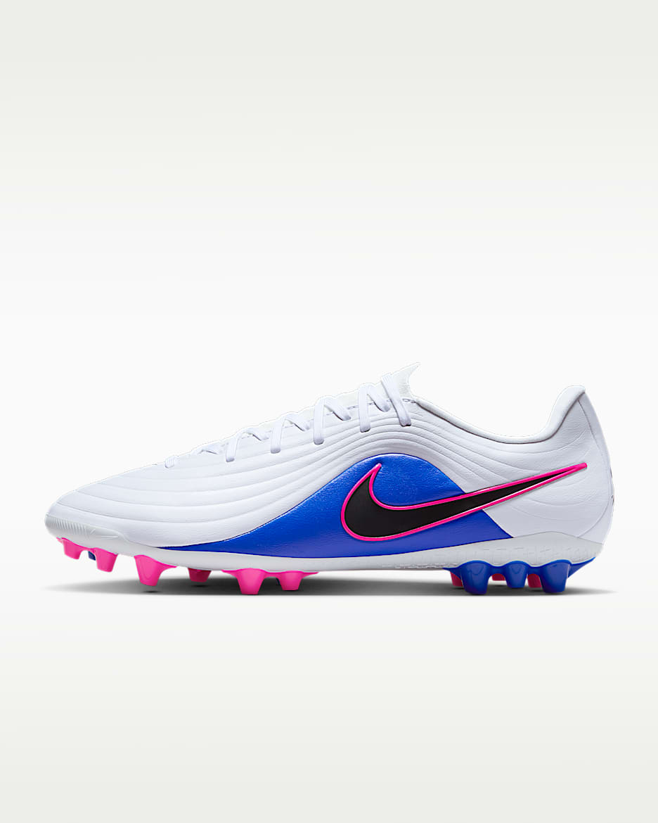 Nike Tiempo Maestro Academy 耐克天迫系列男/女 AG 人造草地低帮足球鞋 - 白色/赛车蓝/爆炸粉/黑